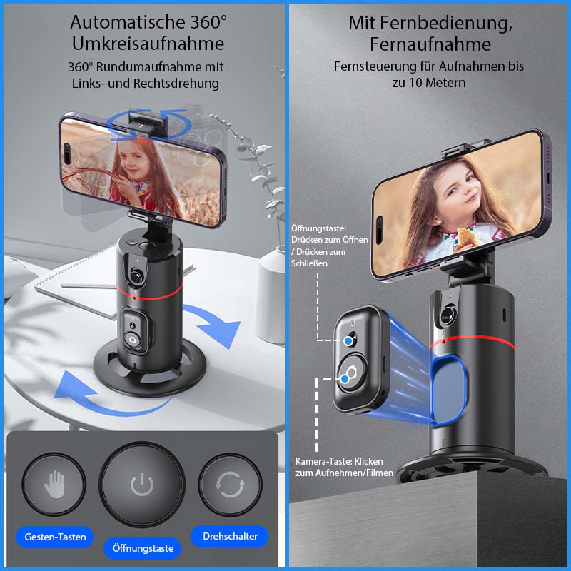 Auto-Gesichtserkennungs-Stativ mit Fernbedienung