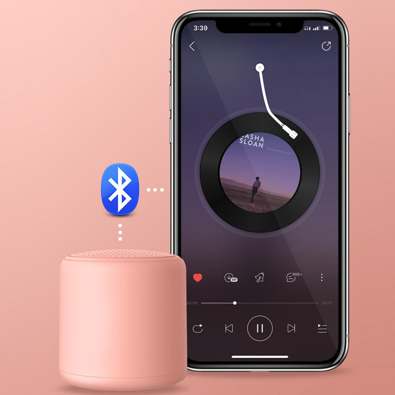 Tragbarer Bluetooth-Lautsprecher in der Farbe Macaron