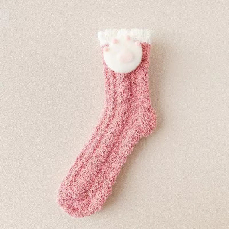 Flauschige Weihnachtssocken