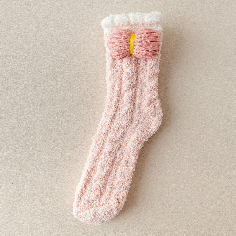 Flauschige Weihnachtssocken