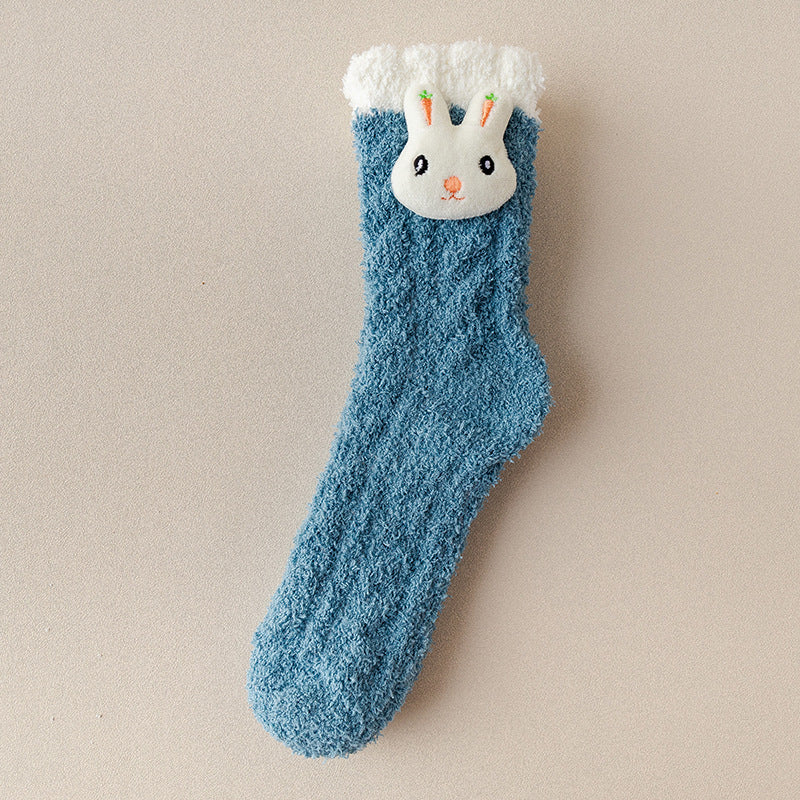 Flauschige Weihnachtssocken