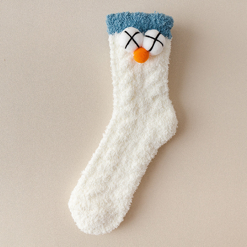 Flauschige Weihnachtssocken