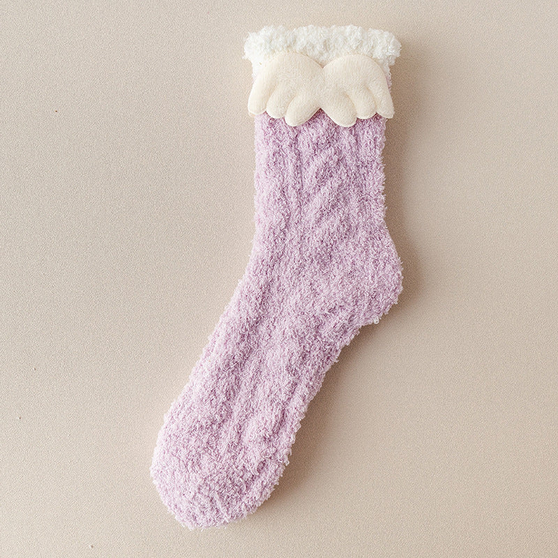 Flauschige Weihnachtssocken