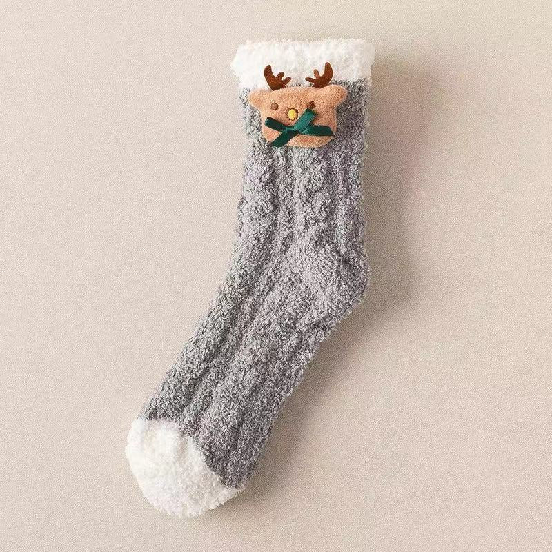 Flauschige Weihnachtssocken