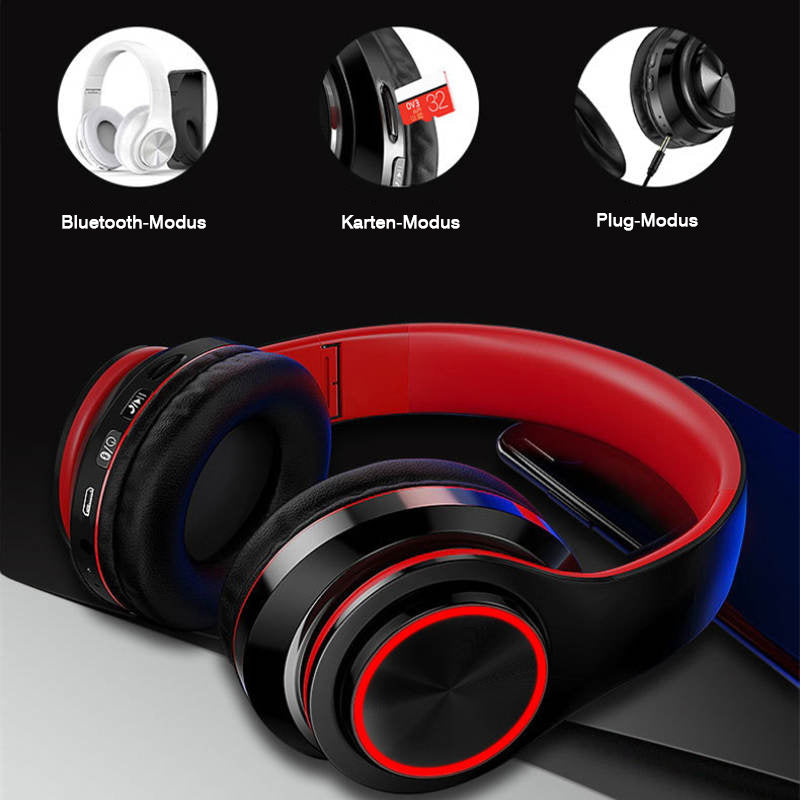 Over-Ear-Stereo Beleuchtete Bluetooth Kopfhörer