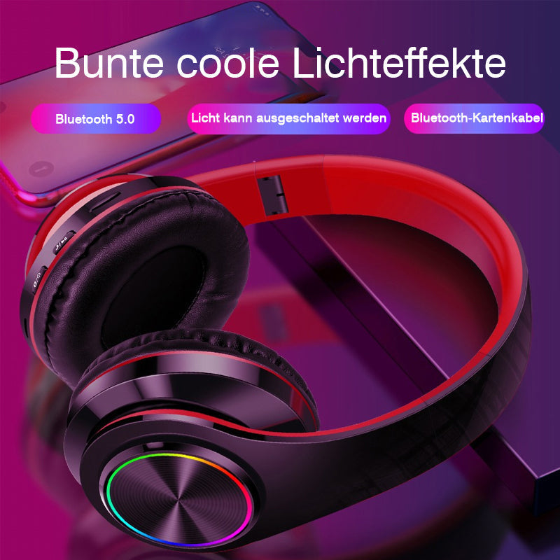 Over-Ear-Stereo Beleuchtete Bluetooth Kopfhörer