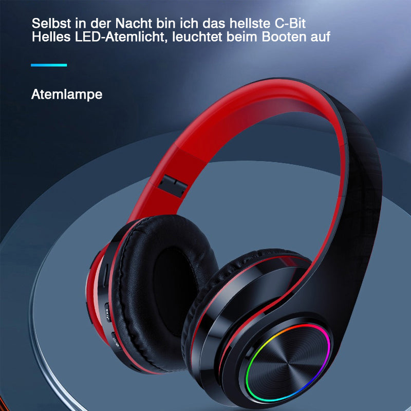 Over-Ear-Stereo Beleuchtete Bluetooth Kopfhörer