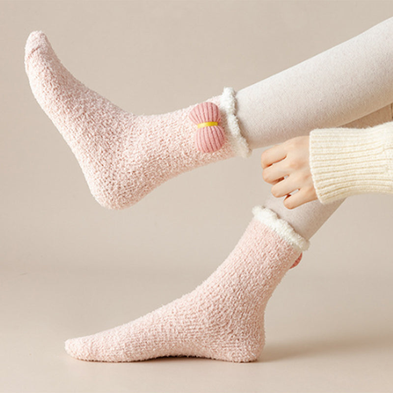 Flauschige Weihnachtssocken