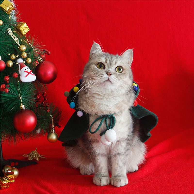 Katze Hund Weihnachten Cape Poncho
