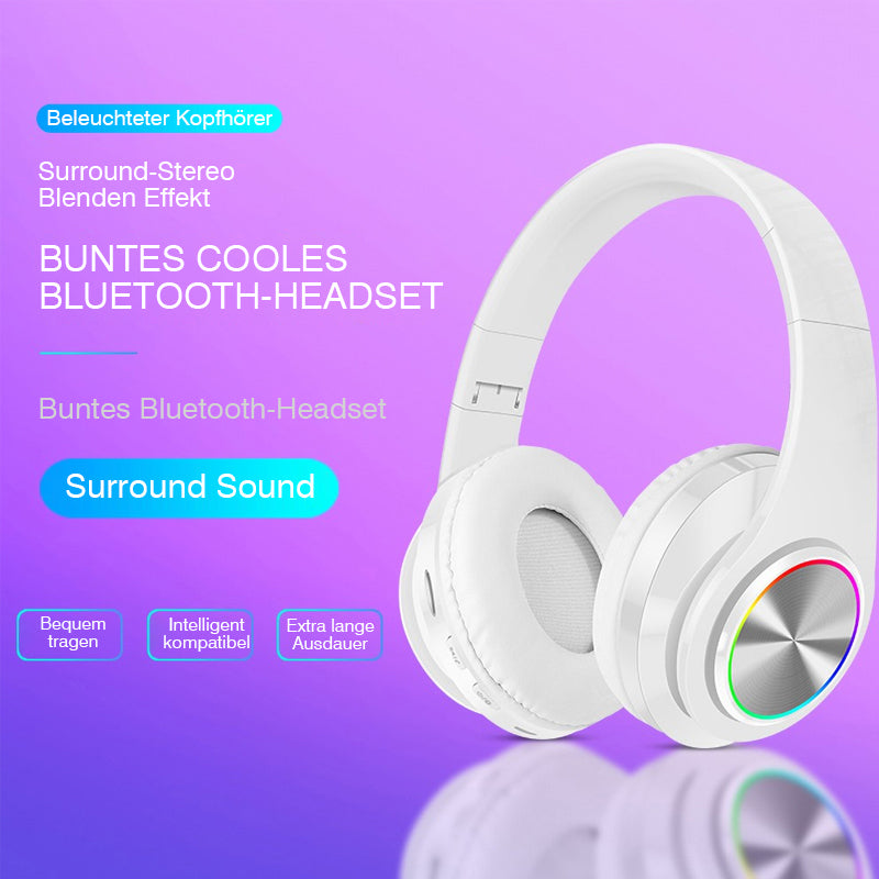 Over-Ear-Stereo Beleuchtete Bluetooth Kopfhörer
