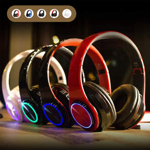 Over-Ear-Stereo Beleuchtete Bluetooth Kopfhörer