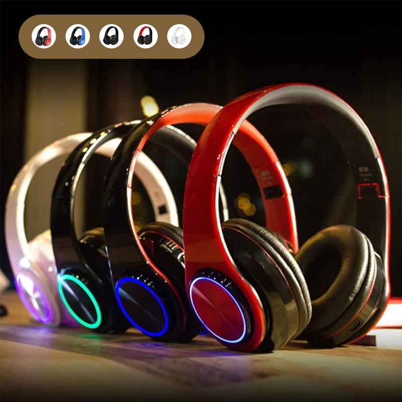 Over-Ear-Stereo Beleuchtete Bluetooth Kopfhörer